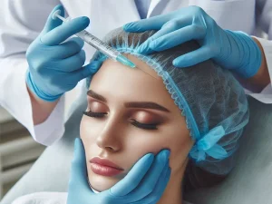 عکس تزریق فیلر به شقیقه